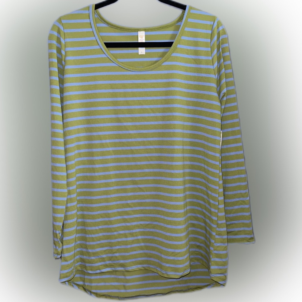 LuLaRoe Lynnae Long Sleeve Top Size Large
